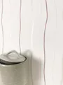 Produktbild: Newroom Vliestapete, Weiß Tapete Modern Wellen - Streifentapete Wellentapete Rot Creme 3D Optik 3D Optik Linien Streifen für Schlafzimmer Wohnzimmer Küche, Streifentapete, Wellentapete