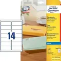 Produktbild: Adress-Etiketten 99,1x38,1 mm 25 Blatt/350 Etiketten transparent