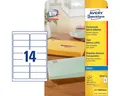 Produktbild: Avery Zweckform Etiketten Adress-Etiketten 99,1x38,1 mm 25 Blatt/350 Etiketten transparent