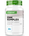 Produktbild: Zink 25 mg - 400 Tabletten - Premium: Zinkbisglycinat von Albion® + L-Histidin - Hohe Bioverfügbarkeit - Chelat-Komplex - Laborgeprüft - Vegan - Hochdosiert