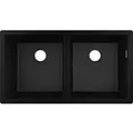 Produktbild: hansgrohe Unterbauspüle 43434170 820 x 450 mm, 2 Hauptbecken, graphitschwarz