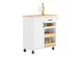 Produktbild: SoBuy Servierwagen FKW131, Küchenwagen mit Rollen, Rollwagen, Küchentrolley, Küchenregal, Beistellwagen Küchenschrank Kücheninsel, mit Schubladen, Küche