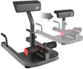 Produktbild: Hop-Sport Sissy Squat Kniebeugentrainer HS-2020SM – Verstellbarer Beintrainer mit Liegestützgriffen & Wadenstütze – Für Bauch, Beine, Po & Rücken – Home Gym Fitnessgerät, Max 120kg