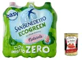 Produktbild: 12x San Benedetto Acqua Naturale Benedicta Ecogreen Easy 1 L, Oligomineralisches Natürliches Wasser PET-Einwegflasche + Italian Gourmet polpa 400g