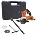 Produktbild: Black + Decker Handkreissäge 400W Kompakt-Handkreissäge, 27mm max. Schnitttiefe, Koffer BES510K-QS, inkl. Koffer