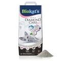 Produktbild: Biokat's Diamond Care Fresh Katzenstreu mit Babypuder-Duft - Feine Klumpstreu aus Bentonit mit Aktivkohle und Aloe Vera - 1 Sack (1 x 10 L)