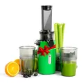 Produktbild: Ventray Ginnie Entsafter, Slow Juicer mit 60 U/min, 45mm Öffnung, Rückwärts Funktion und Zwei Filtergrößen, BPA Freie, 100 Watt, Leicht zu Reinigen & Leiser, Schlankes Design, 400ml, Papageiengrün