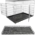Produktbild: Mucola - Hundetransportbox Falltbar Drahtkäfig Hunde Transportbox Gitterbox Hundekäfig