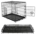 Produktbild: Mucola Anrichte Hundetransportbox Faltbar Drahtkäfig Hund Transportbox Gitterbox Katze (Einzelstück, Premium-Transportkäfig), Faltbar