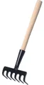 Produktbild: Garronda Gartenrechen Gartenrechen 6 Zinken klein Hand Rechen Harke Gartenharke GD-0003