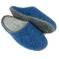 Produktbild: Pantoffelmann Filz Pantoffel Herren Damen Hauspantoffel Filzpantoffel Hausschuhe Pantoffel (1 Paar) Filzpantoffeln, Gästepantoffel besonders leicht blau 37 EU
