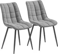 Produktbild: Woltu Esszimmerstuhl (2er-Set), Sessel mit Rückenlehne, Metallbeine