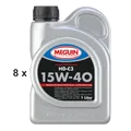 Produktbild: Meguin Motorenoel HD-C3 SAE 15W-40 / 8x 1 Liter Flasche