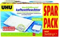 Produktbild: Uhu Original Luftentfeuchter 3x 450g Nachfüllbeutel Neutral Feuchtigkeitsschutz