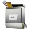 Produktbild: Briefkasten mit Zeitungsfach Burg Wächter grau