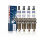 Produktbild: 4x BOSCH 0242240593 FR6DC+ Zündkerzen Ersetzt NGK BKR6E für VW AUDI SEAT OPEL