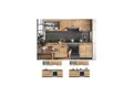 Produktbild: Vicco Küchenzeile Küchenblock Einbauküche Raul Anthrazit Eiche 240 cm modern Küchen Schränke Spülenunterschrank Unterschrank Hängeschrank Arbeitsplatte Küchenmöbel