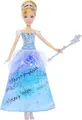 Produktbild: Mattel Disney Princess, Cinderella mit aufleuchtendem Kleid und Soundeffekten, aktiviert durch Zauberstab, Cinderella im bezaubernden Ballkleid inspiriert vom Film, JBF94, Blau