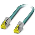 Produktbild: Phoenix Contact 1408365 RJ45 Netzwerkkabel, Patchkabel CAT 6a S/FTP 3.00m Wasserblau 1St.