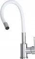 Produktbild: Küchenarmatur Wasserhahn Spültischarmatur Mischbatterie Brause Flexibel Weiß 10899