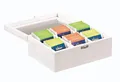 Produktbild: Kesper | Teebox, Material: FSC®-zertifizierter Bambus, Maße: 21,5 x 16 x 9 cm, Farbe: Cremeweiß | 57902