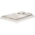 Produktbild: Erst-Holz Doppelbett Extra Flach 160 x 200 cm Massivholz Weiß Modell 47 ohne Zubehör