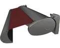Produktbild: Kassettenmarkise Positano 4,2x3 Stoff Bordeaux (T-407/11) Gestell RAL 7016 anthr