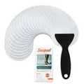 Produktbild: Secopad 24 Stück rutschfeste Badewannen-Aufkleber für Badezimmer, Badewannen, Duschen, Antirutsch Pads Dusche with Kunststoff Schaber (Transparente)