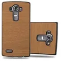 Produktbild: Cadorabo Hülle für LG G4 / G4 PLUS Schutz Hülle in Braun Hard Case Etui Holz Optik Handyhülle