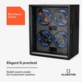 Produktbild: Uhrenbeweger Watch Winder Schaukasten 4 Uhrenbox Leiser Motor 4 Modi LED Schwarz