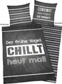 Produktbild: Herding Young Collection Wendebettwäsche Sprüche, Renforcé, 2 teilig, mit lustigem Spruch