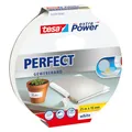 Produktbild: tesa extra Power Perfect Gewebeband - Gewebeverstärktes Ductape zum Basteln, Reparieren, Befestigen, Verstärken und Beschriften - Weiß - 25 m x 19 mm