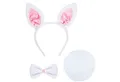 Produktbild: Widmann S.r.l. Kostüm Hase Kostüm Set 3-tlg. mit Haarreif, Weiß Rosa
