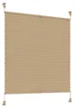 Produktbild: Plissee beige 60cm x 120cm Easyfix verspannt Plisseerollo Tür Fenster Faltrollo