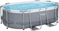 Produktbild: Bestway® Power Steel™ Frame Pool Set mit Filterpumpe 305 x 200 x 84 cm, grau, oval