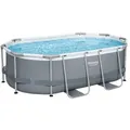 Produktbild: Bestway Poolset, Blau, Grau, Weiß, Metall, Kunststoff, Uni, 200x84x305 cm, Freizeit, Pools und Wasserspaß, Pools
