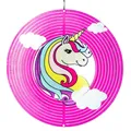 Produktbild: CIM Edelstahl Windspiel Rainbow Unicorn Pink Ø25cm Garten & Terrasse Dekoration