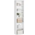 Produktbild: VASAGLE Bücherregal, 6-stöckiges Regal, offenes Aufbewahrungsregal, Standregal, 24 x 40 x 178,5 cm, für Wohnzimmer, Homeoffice, Esszimmer, wolkenweiß LBC167T14