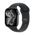 Produktbild: Apple Watch 11 46mm GPS Alu S/M Sportarmband diamantschwarz/sch