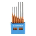 Produktbild: Gedore Splinttreiber-Satz inkl. PVC-Halter, 6-teilig, lange Form, Stahl/Lackierung, Silber/Kupfer