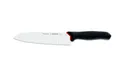 Produktbild: Giesser Messer Brotmesser PrimeLine Santoku Kochmesser schwarz mit Löcher 19 cm