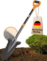 Produktbild: Der stabile Spaten mit Wurzelsäge | Wurzelspaten für das einfache Graben im Garten | mit ergonomischem Griff und breiter Trittkante | vereinfacht die Gartenarbeit bei harten Böden