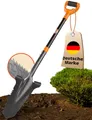 Produktbild: BoomDing Spaten Wurzelspaten Spaten mit Wurzelsäge, (mit Sägezähnen und stabiler V-Form), absolut effektiv