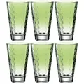 Produktbild: LEONARDO HOME 025904 Trinkglas OPTIC 6er-Set 300 ml hellgrün, Glas, Grün