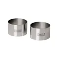 Produktbild: Original Kaiser Inspiration Dessertringe Set 2-teilig, Servierringe Edelstahl 8 cm, Speiseringe, für attraktives Anrichten, spülmaschinengeeignet, Silber