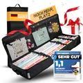 Produktbild: neVaxx -Aufbewahrungstasche für Geschenkpapier-wasserdichtes 600D Oxford Gewebe-Geschenkpapier aufbewahrung-Geschenkpapierrollen Organizer mit Netzfächern 90x30x12cm