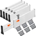Produktbild: Schubladentrenner Verstellbar4er-Set Schubladenteiler Organizers mit Trennste...