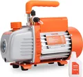 Produktbild: VEVOR Vakuumpumpe 150W Unterdruckpumpe 1-stufig Klimaanlage Pumpe 100L/min Durchfluss 1440U/min Drehzahl 0,64/1,27cm SAE Einlass Vakuumgeräte 5Pa Motor aus reinem Kupfer HVAC/Auto Kältemittelaufladung