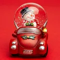 Produktbild: SIKORA SK04 Kleine Glas Deko Schneekugel Schneemann im Auto Weihnachten Weihnachtsdeko D:45mm