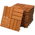 Produktbild: Casaria 11x Holzfliesen Akazie Mosaik 30x30cm